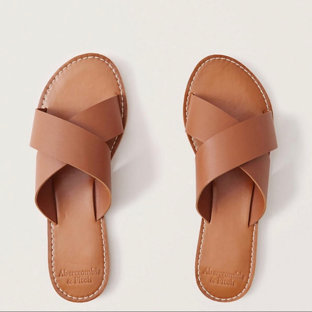 New A&F Brown Sandals